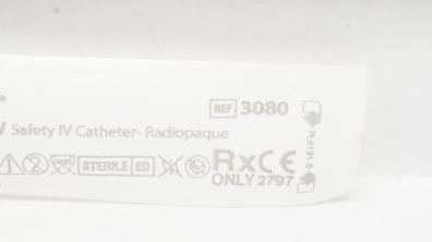 Smiths Medical 3080 Jelco Protect IV Plus-W Safety IV Cath. 22G x 1 inch